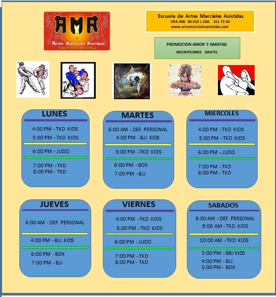 Evaluación Alianza término análogo Lista de Artes Marciales | A.M.A. - Artes Marciales Asistidas